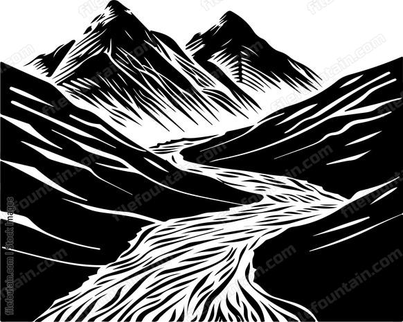 Glacial Valley Landscape