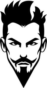 goatee and hair male