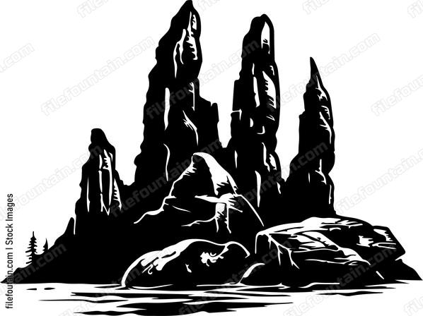 Granite Formation Landscape