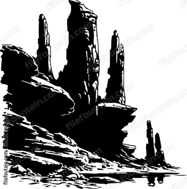 Granite Formation Landscape