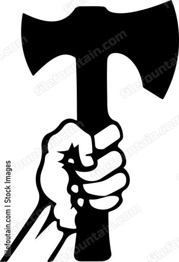 Hand Holding Axe