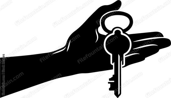 Hand Holding Key