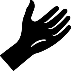 Hand with fingers spread