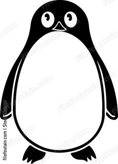 Happy cartoon penguin