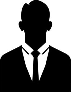 Head and shoulders of man