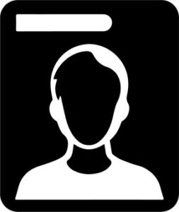 Head and shoulders of person