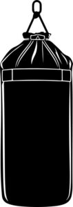 Heavy bag hanging from ceiling