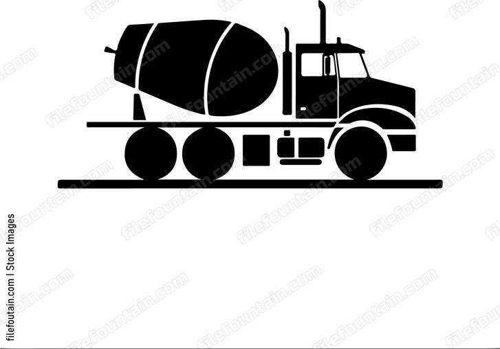 Heavy Concrete Truck