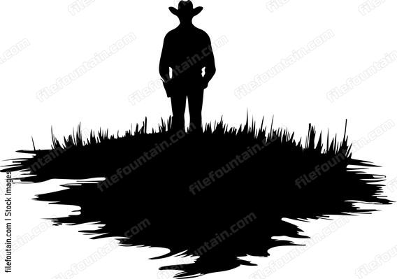 Herd Of Cows And Cowboy