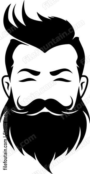 Hipster man with beard and mustache