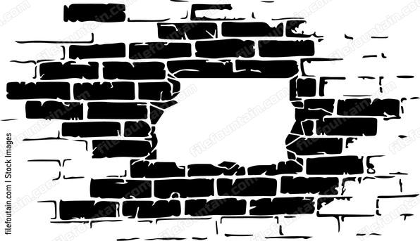Hole Brick Wall