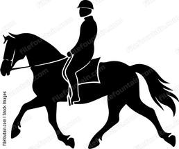 Horse Jockey Walking Horse
