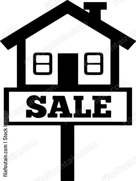 House with sign saying sale