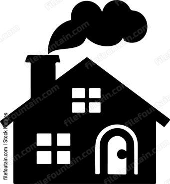 HVAC House Heating Smoking Chimney