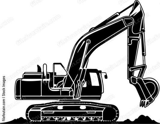 Hydraulic Excavator With Shear Core