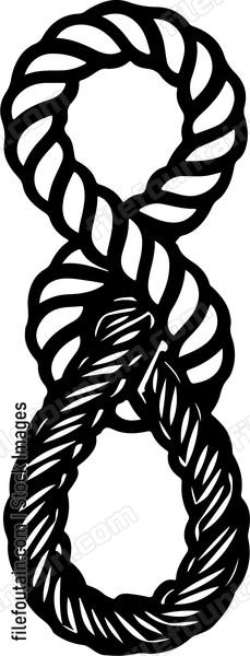Infinity rope loop knot Logo Vector Design - FileFountain
