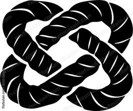 intertwined rope Logo Vector Design - FileFountain