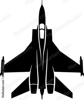 Jet Fighter Bottom View