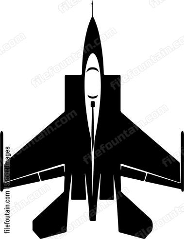 Jet Fighter Bottom View