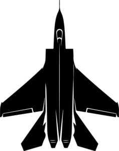 Jet Fighter Bottom View