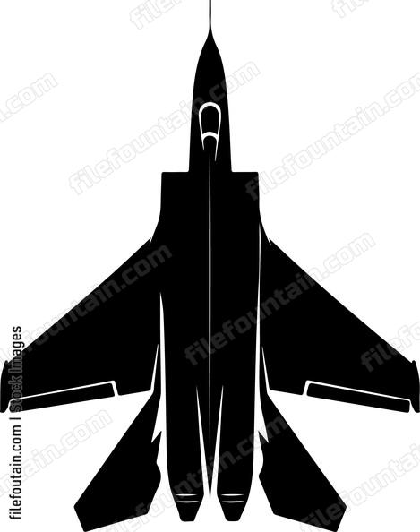 Jet Fighter Bottom View