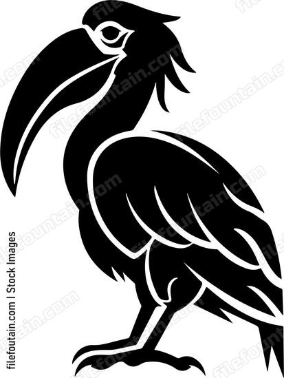 Large billed tropical bird