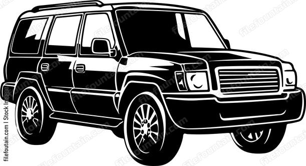 Large four wheel drive vehicle