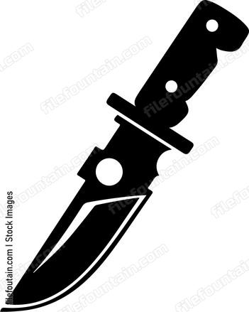 Large hunting knife
