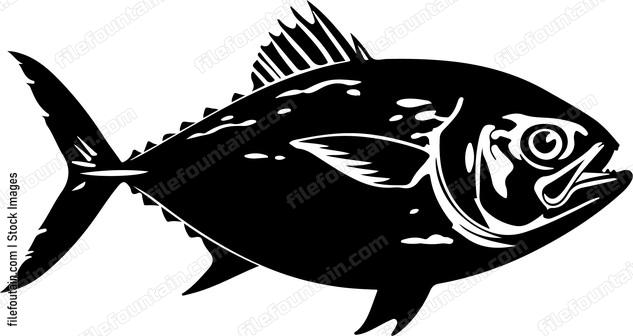 Large predatory fish Logo Vector Design - FileFountain