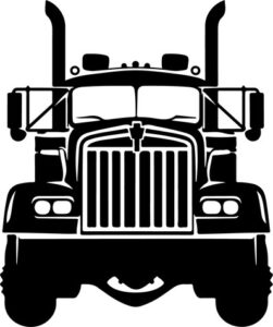 Large truck front view