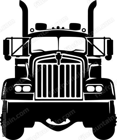 Large truck front view