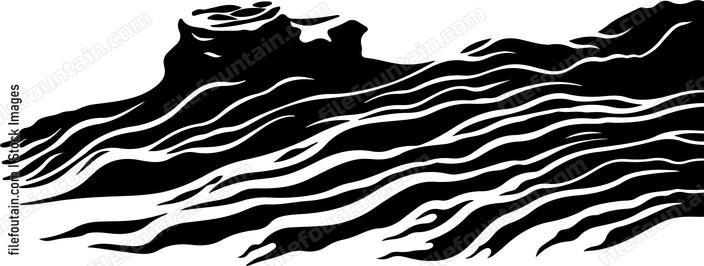 Large waves over rock outcropping