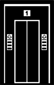 Lift going to first floor