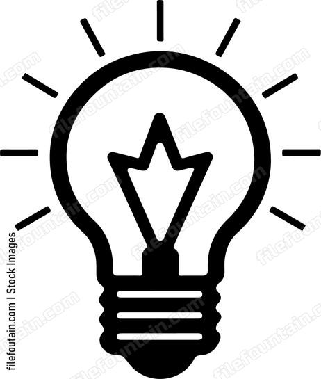 Light bulb with rays