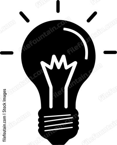 Light bulb with rays