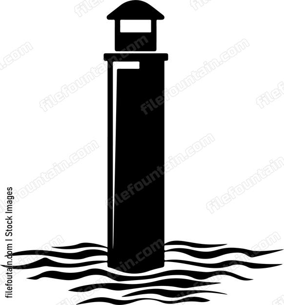 lighthouse in the sea