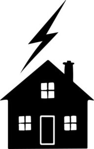 Lightning Over The House