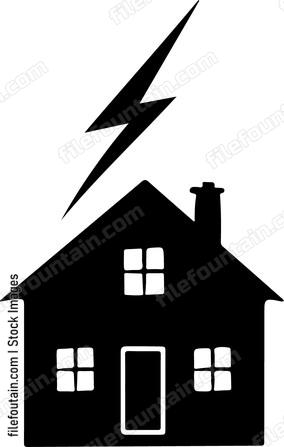 Lightning Over The House