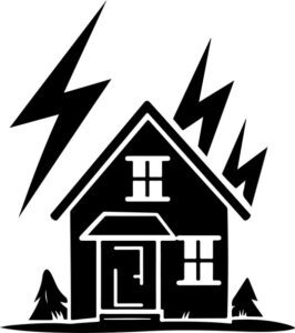 Lightning Over The House