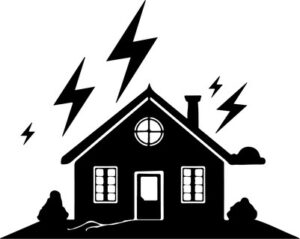Lightning Over The House