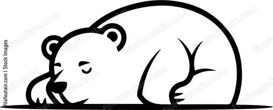 Lying Polar Bear