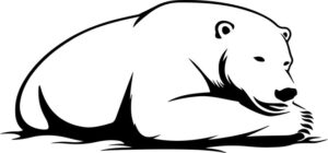 Lying Polar Bear