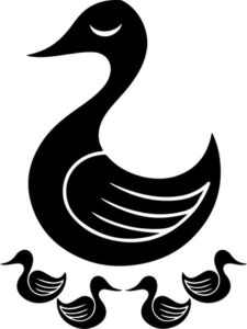 Mama Duck And Babies