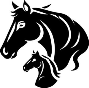 Mama Horse And Baby Horse