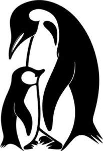 Mama Penguin And Baby