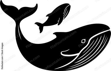Mama Whale And Baby