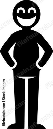 Man Standing Laughing