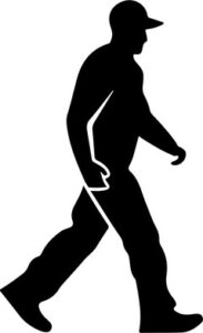 Man Walking Baseball Cap