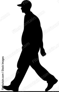 Man Walking Baseball Cap