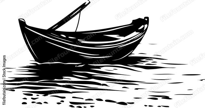Marooned Boat On A Beach